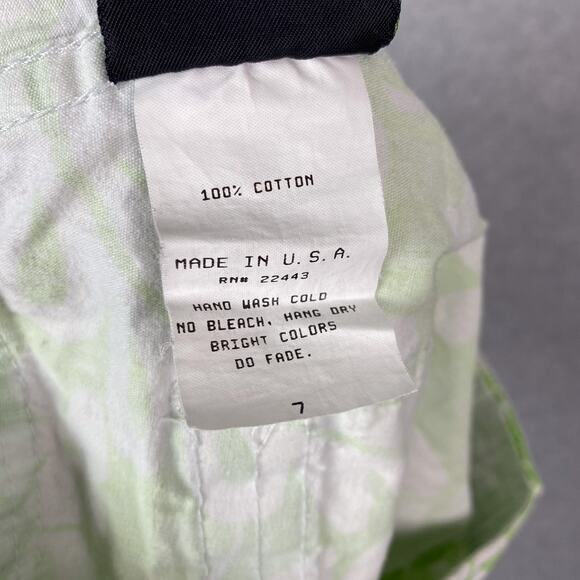 Vintage Raisins Womens 7 Green Hawaiian Floral Board Shorts - Picture 7 of 7